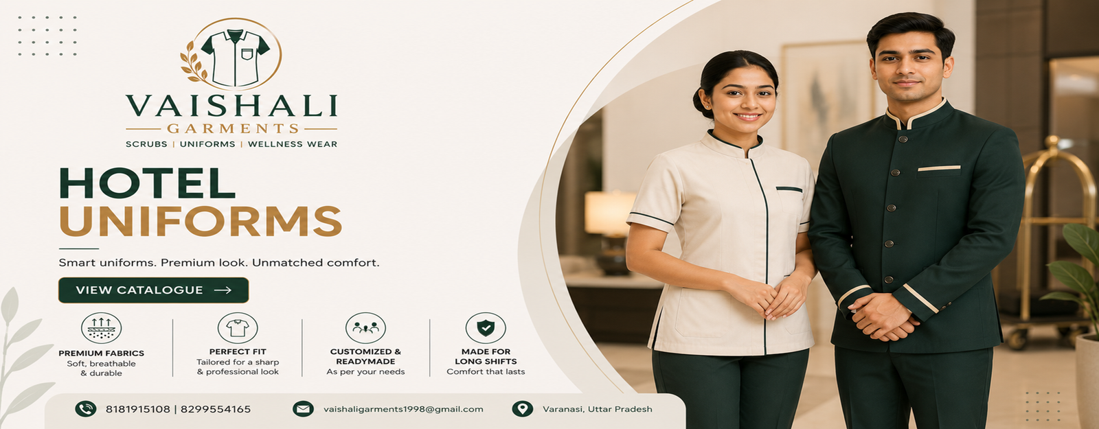 Vaishali Garments — Premium Hotel Uniforms